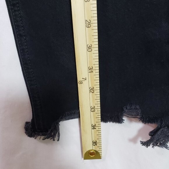 Free People  We The Free Maggie Mid Rise Straight Black 26 (AC) - Picture 8 of 13